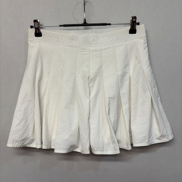 Outdoor Voices Women Golf Tennis Active Skort Skirt Size Large White C026 -16 - Picture 14 of 16